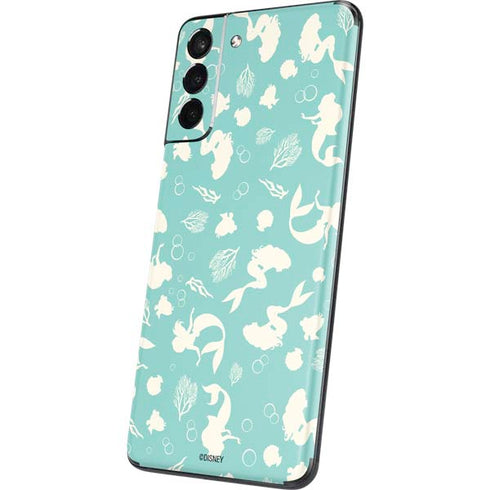 Disney The Little Mermaid Character Silhouette Pattern Galaxy S21 Plus 5G Skin