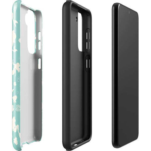 Disney The Little Mermaid Character Silhouette Pattern Galaxy S22 Plus Pro Case