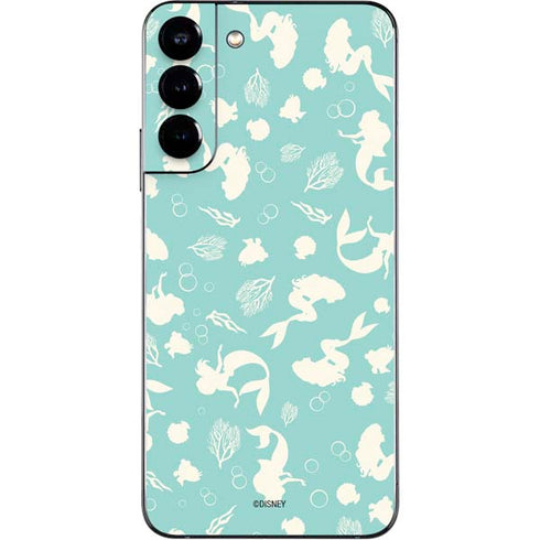 Disney The Little Mermaid Character Silhouette Pattern Galaxy S22 Plus Skin