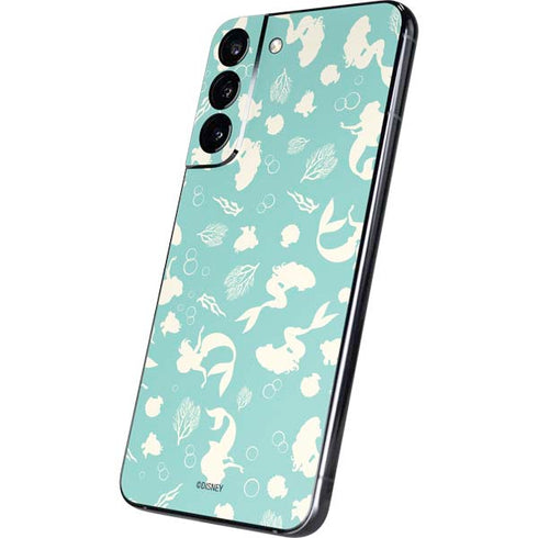 Disney The Little Mermaid Character Silhouette Pattern Galaxy S22 Plus Skin