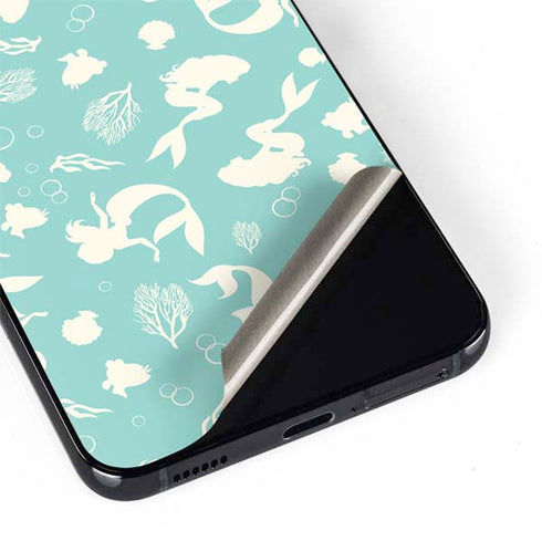 Disney The Little Mermaid Character Silhouette Pattern Galaxy S22 Plus Skin