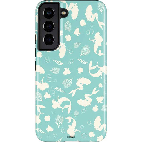 Disney The Little Mermaid Character Silhouette Pattern Galaxy S22 Pro Case