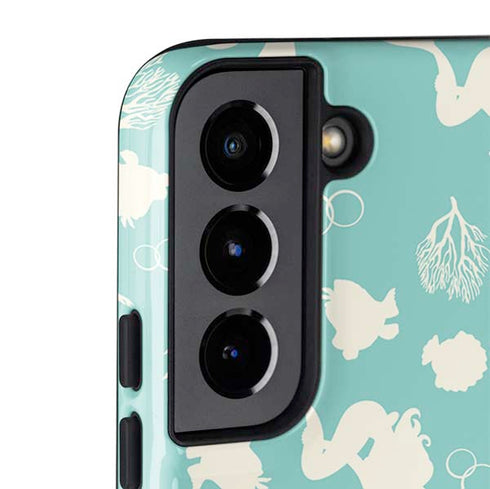 Disney The Little Mermaid Character Silhouette Pattern Galaxy S22 Pro Case