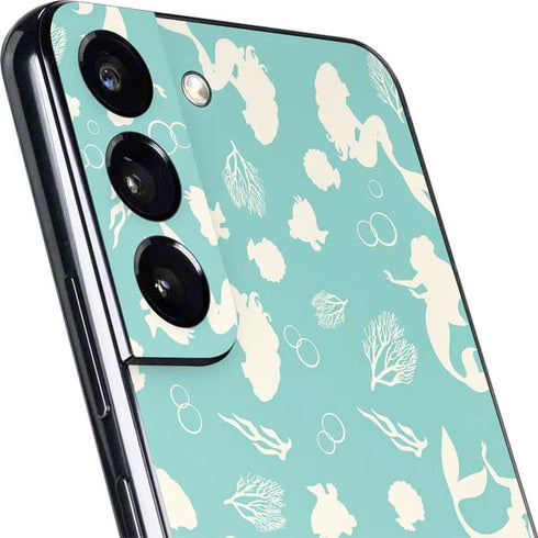 Disney The Little Mermaid Character Silhouette Pattern Galaxy S22 Skin
