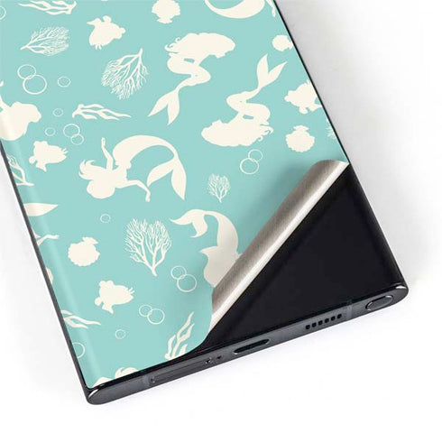 Disney The Little Mermaid Character Silhouette Pattern Galaxy S22 Ultra Skin