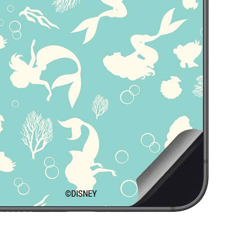 Disney The Little Mermaid Character Silhouette Pattern Galaxy S23 FE Skin
