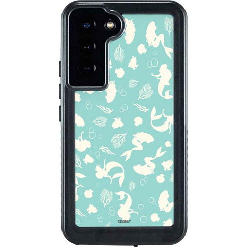 Disney The Little Mermaid Character Silhouette Pattern Galaxy S23 Plus Waterproof Case
