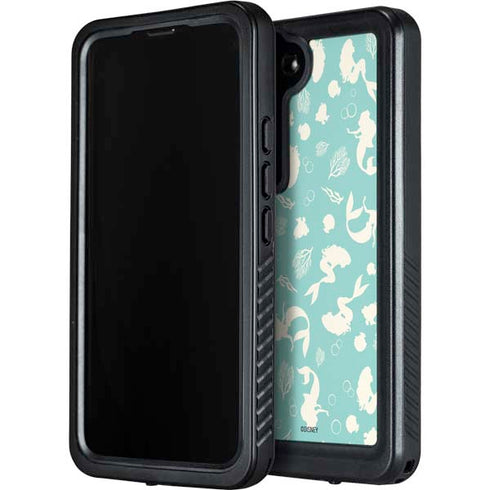 Disney The Little Mermaid Character Silhouette Pattern Galaxy S23 Plus Waterproof Case