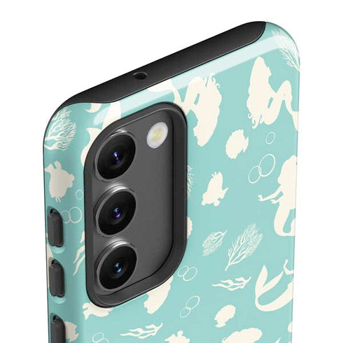 Disney The Little Mermaid Character Silhouette Pattern Galaxy S23 Pro Case