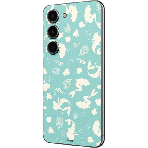 Disney The Little Mermaid Character Silhouette Pattern Galaxy S23 Skin