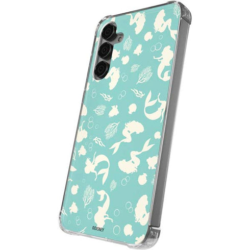 Disney The Little Mermaid Character Silhouette Pattern Galaxy S24 Plus Clear Case