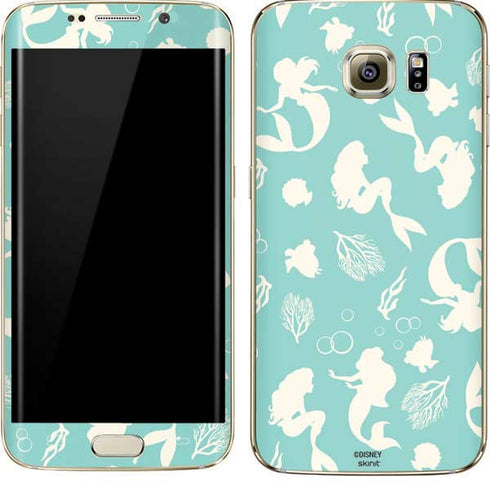 Disney The Little Mermaid Character Silhouette Pattern Galaxy S7 Edge Skin