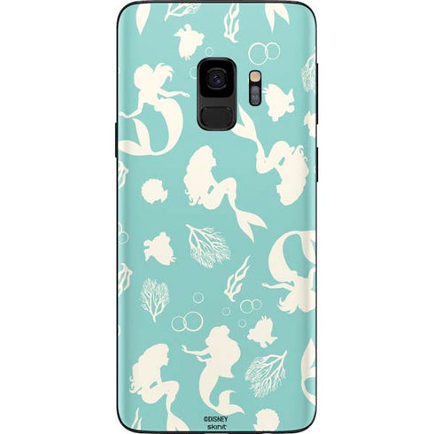 Disney The Little Mermaid Character Silhouette Pattern Galaxy S9 Skin