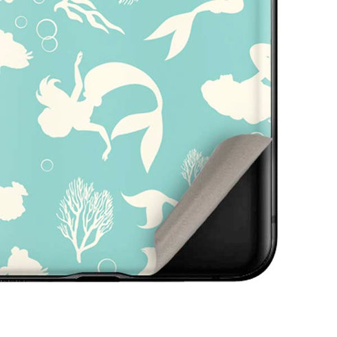 Disney The Little Mermaid Character Silhouette Pattern Galaxy Z Flip Skin