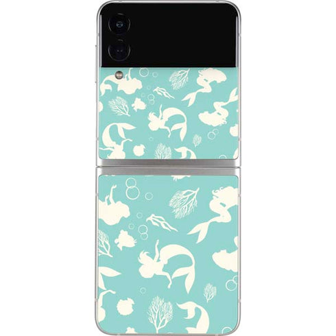 Disney The Little Mermaid Character Silhouette Pattern Galaxy Z Flip4 5G Skin