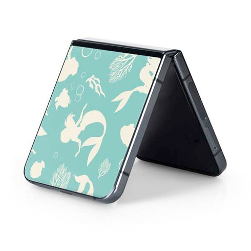 Disney The Little Mermaid Character Silhouette Pattern Galaxy Z Flip5 5G Skin