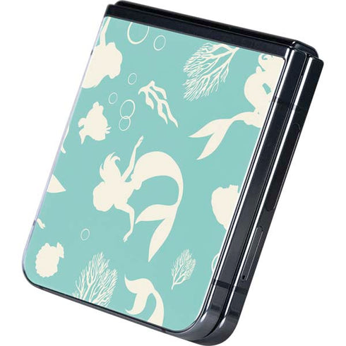 Disney The Little Mermaid Character Silhouette Pattern Galaxy Z Flip5 5G Skin