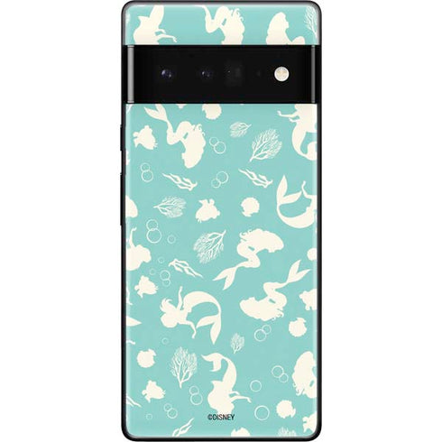 Disney The Little Mermaid Character Silhouette Pattern Google Pixel 6 Pro Skin