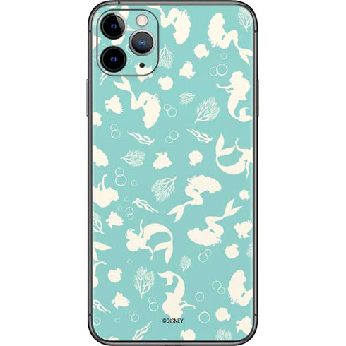 Disney The Little Mermaid Character Silhouette Pattern iPhone 11 Pro Max Skin