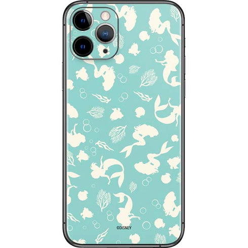 Disney The Little Mermaid Character Silhouette Pattern iPhone 11 Pro Skin
