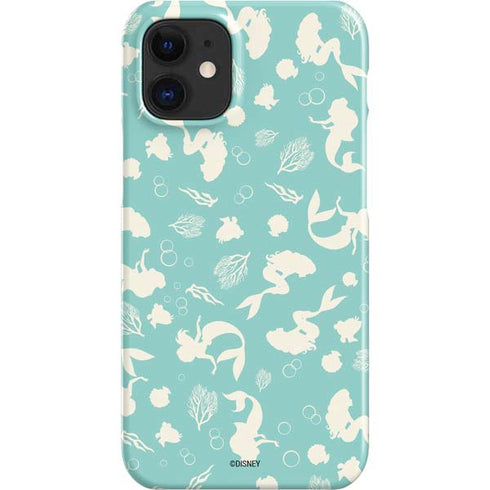 Disney The Little Mermaid Character Silhouette Pattern iPhone 12 Mini Lite Case