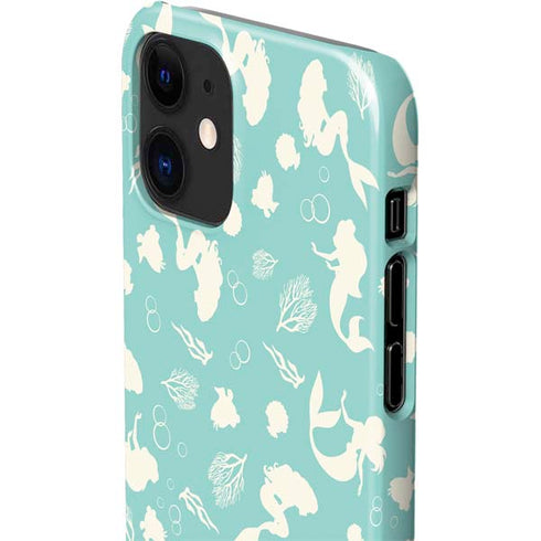 Disney The Little Mermaid Character Silhouette Pattern iPhone 12 Mini Lite Case