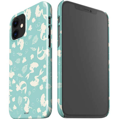 Disney The Little Mermaid Character Silhouette Pattern iPhone 12 Mini Lite Case
