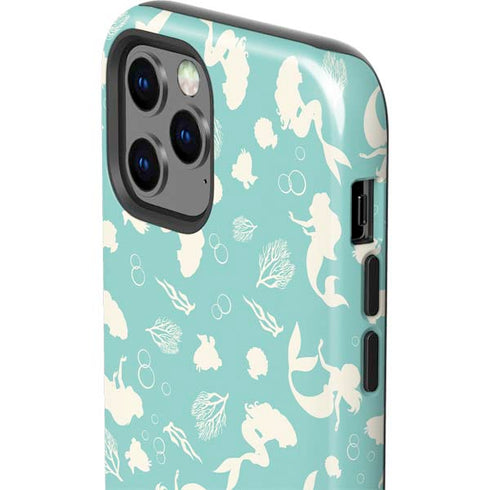 Disney The Little Mermaid Character Silhouette Pattern iPhone 12 Pro Impact Case