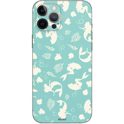 Disney The Little Mermaid Character Silhouette Pattern iPhone 12 Pro Max Skin