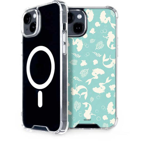 Disney The Little Mermaid Character Silhouette Pattern iPhone 13 MagSafe Case
