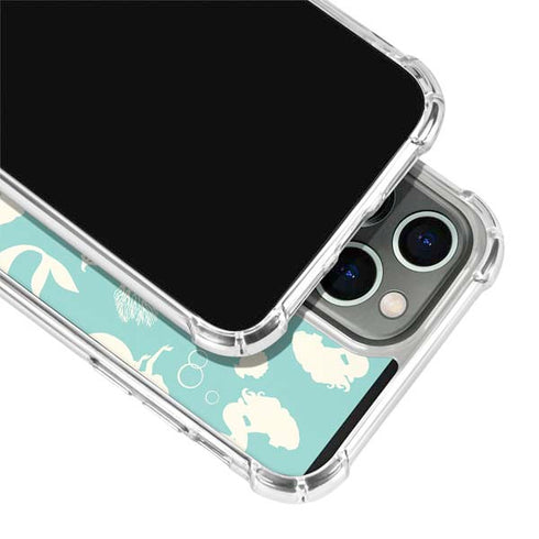 Disney The Little Mermaid Character Silhouette Pattern iPhone 13 Pro Clear Case