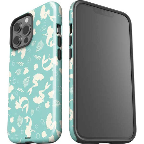 Disney The Little Mermaid Character Silhouette Pattern iPhone 13 Pro Max Impact Case