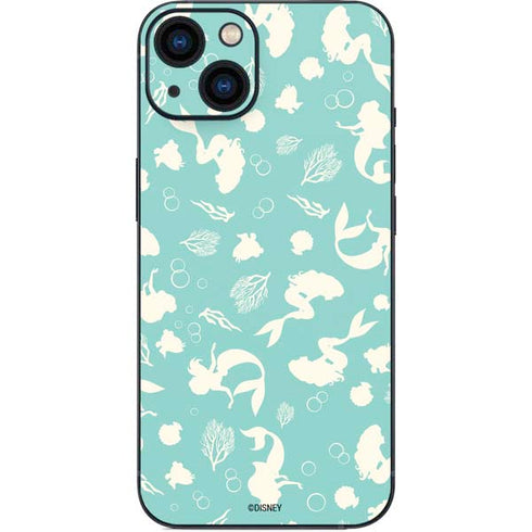 Disney The Little Mermaid Character Silhouette Pattern iPhone 13 Skin