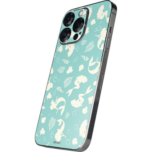 Disney The Little Mermaid Character Silhouette Pattern iPhone 14 Pro Max Skin