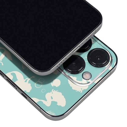 Disney The Little Mermaid Character Silhouette Pattern iPhone 14 Pro Max Skin