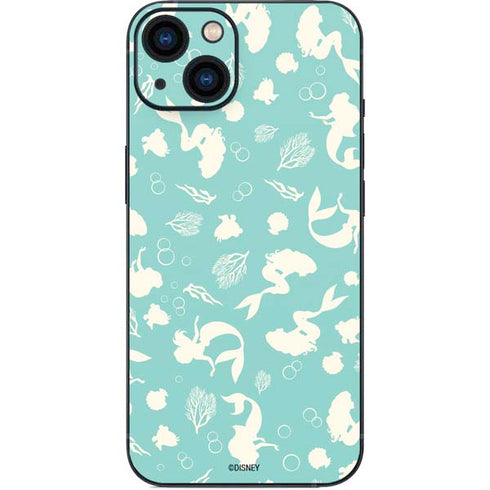 Disney The Little Mermaid Character Silhouette Pattern iPhone 14 Skin