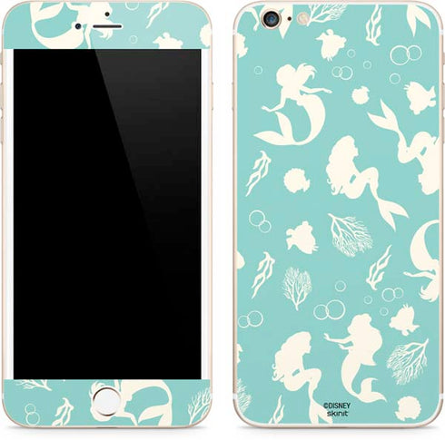 Disney The Little Mermaid Character Silhouette Pattern iPhone 6/6s Plus Skin