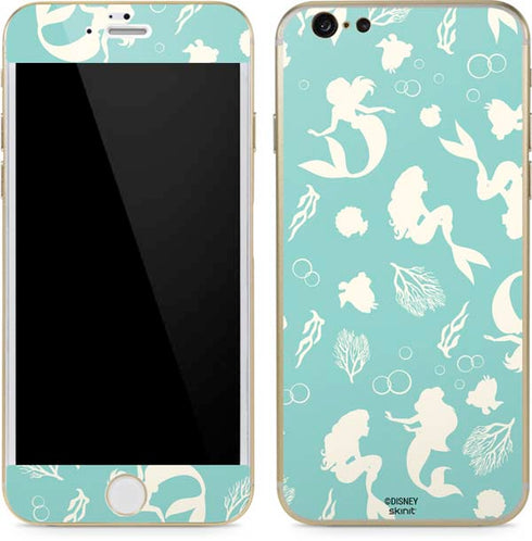 Disney The Little Mermaid Character Silhouette Pattern iPhone 6/6s Skin