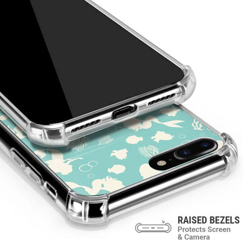 Disney The Little Mermaid Character Silhouette Pattern iPhone 7/8 Plus Clear Case