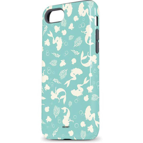 Disney The Little Mermaid Character Silhouette Pattern iPhone 7 Pro Case