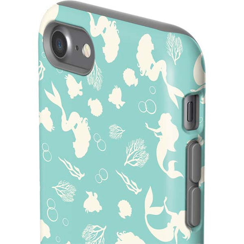 Disney The Little Mermaid Character Silhouette Pattern iPhone SE (2nd & 3rd Gen) Pro Case