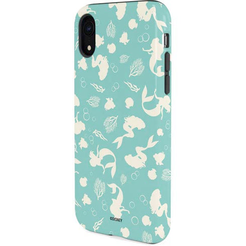 Disney The Little Mermaid Character Silhouette Pattern iPhone XR Pro Case