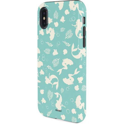 Disney The Little Mermaid Character Silhouette Pattern iPhone XS Pro Case