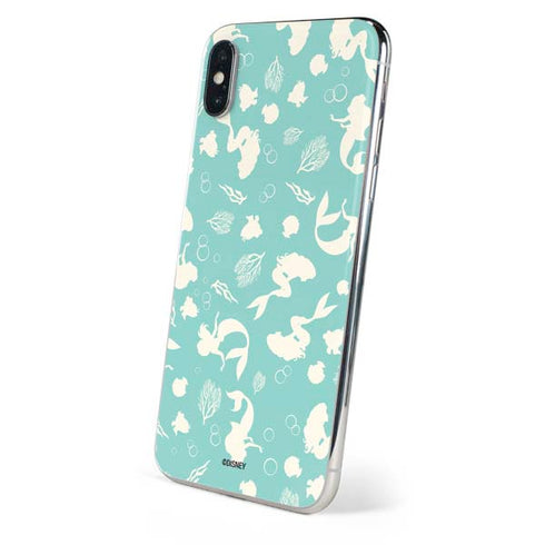 Disney The Little Mermaid Character Silhouette Pattern iPhone XS Skin