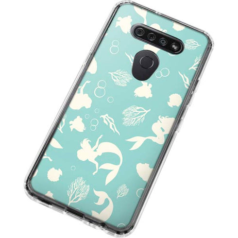 Disney The Little Mermaid Character Silhouette Pattern LG K51/Q51 Clear Case