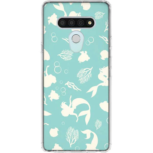 Disney The Little Mermaid Character Silhouette Pattern LG Stylo 6 Clear Case