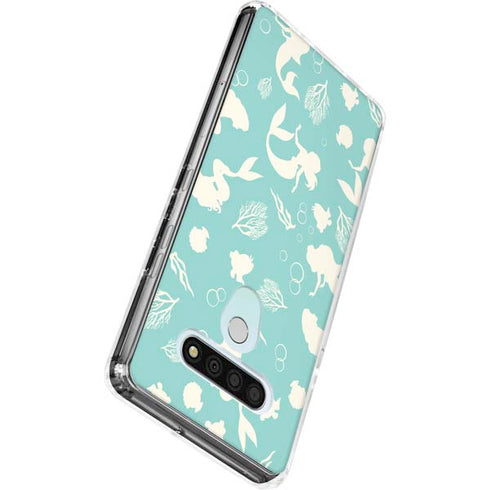 Disney The Little Mermaid Character Silhouette Pattern LG Stylo 6 Clear Case