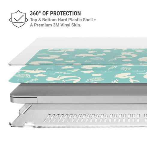 Disney The Little Mermaid Character Silhouette Pattern MacBook Air 13in M1 (2021) Case plus Skin