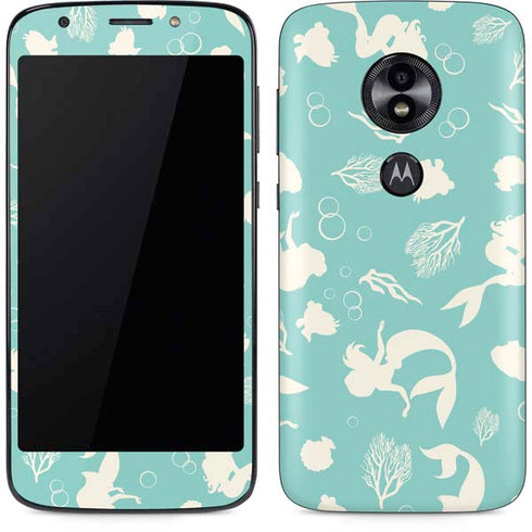 Disney The Little Mermaid Character Silhouette Pattern Moto E5 Play Skin