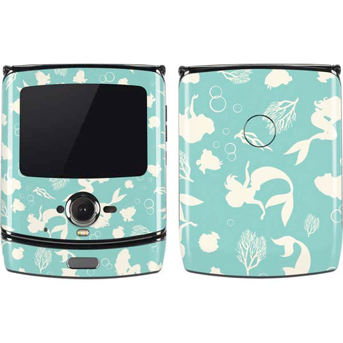 Disney The Little Mermaid Character Silhouette Pattern Motorola RAZR Skin